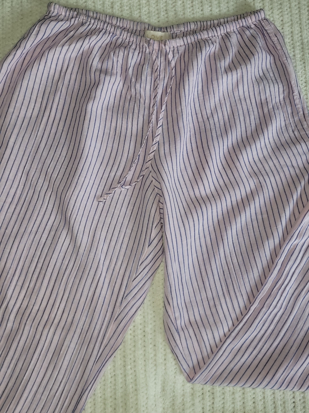Women's Light Lavender Pants - Elastic Waist